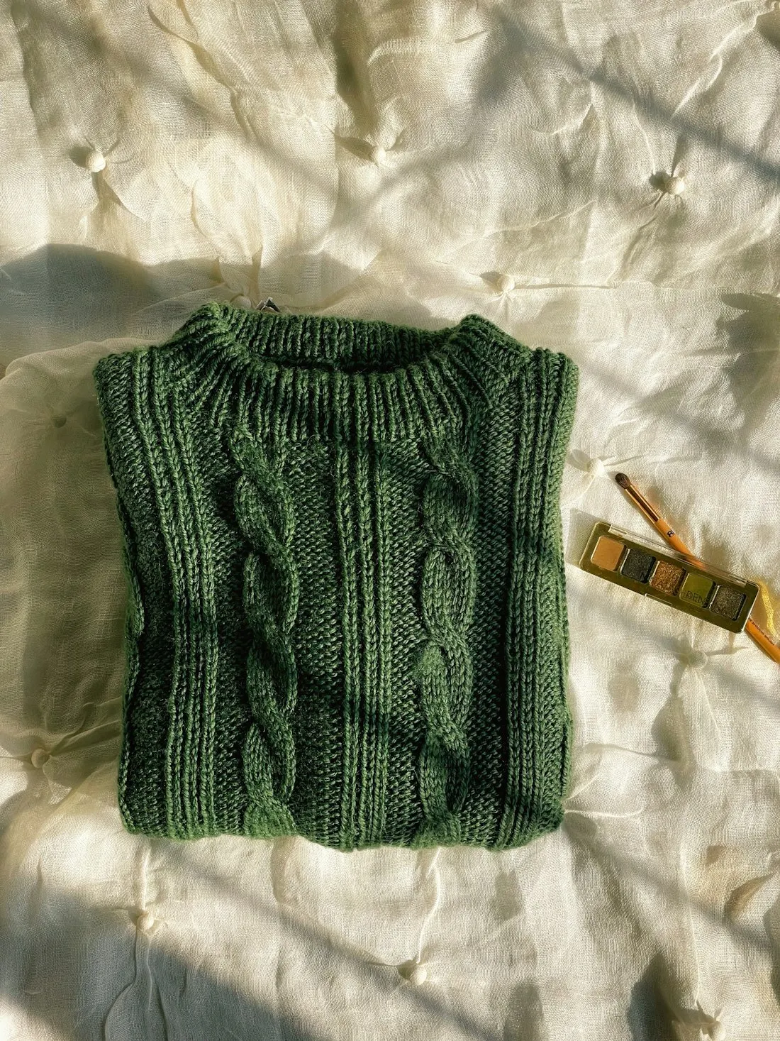 Chaleco de ochos verde