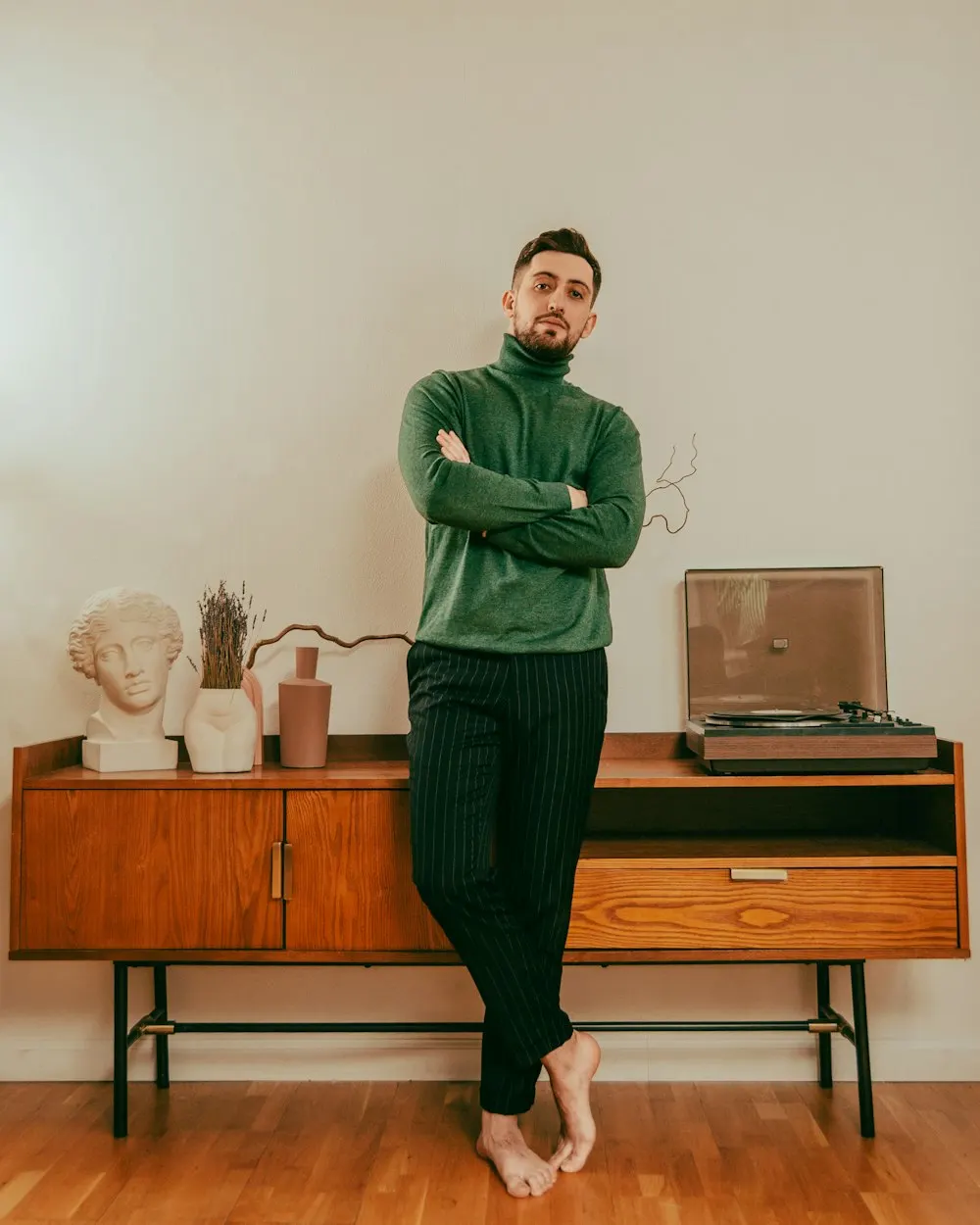 Jersey de punto verde